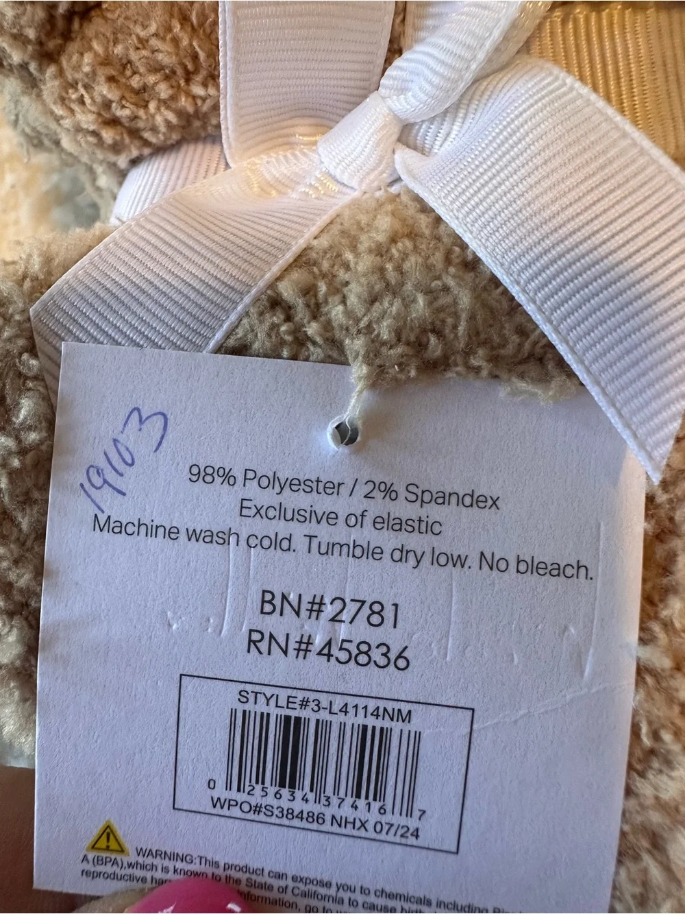 Nicole Miller Plush Slipper Socks